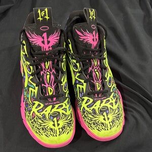 Puma Volleyball or basketball shoes Neon Pink and Yellow Athletic Shoes